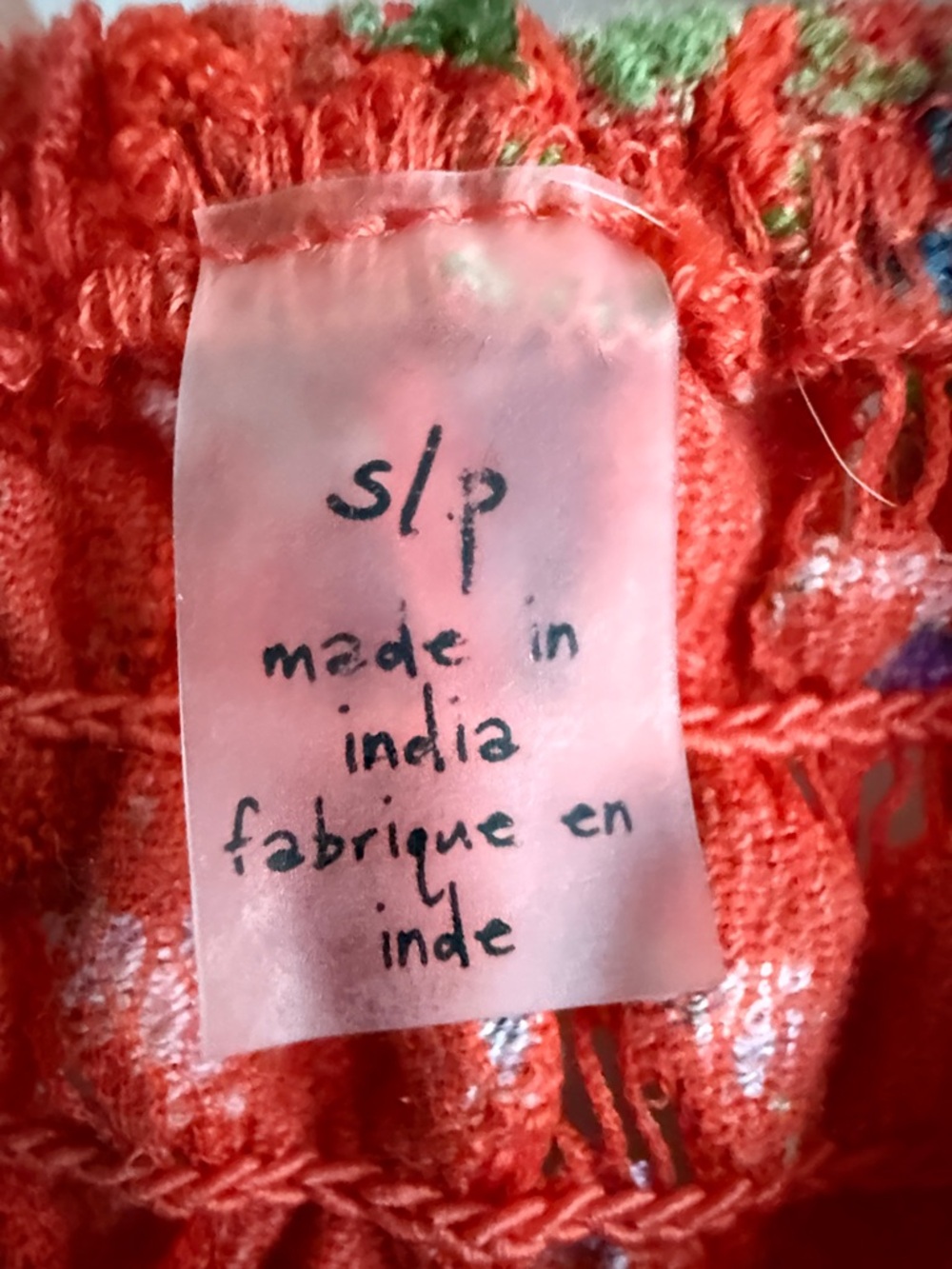 Free People Red Floral Lace-Trim Mini Slip Dress - Picture 3 of 5